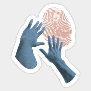 searching for identity Sticker